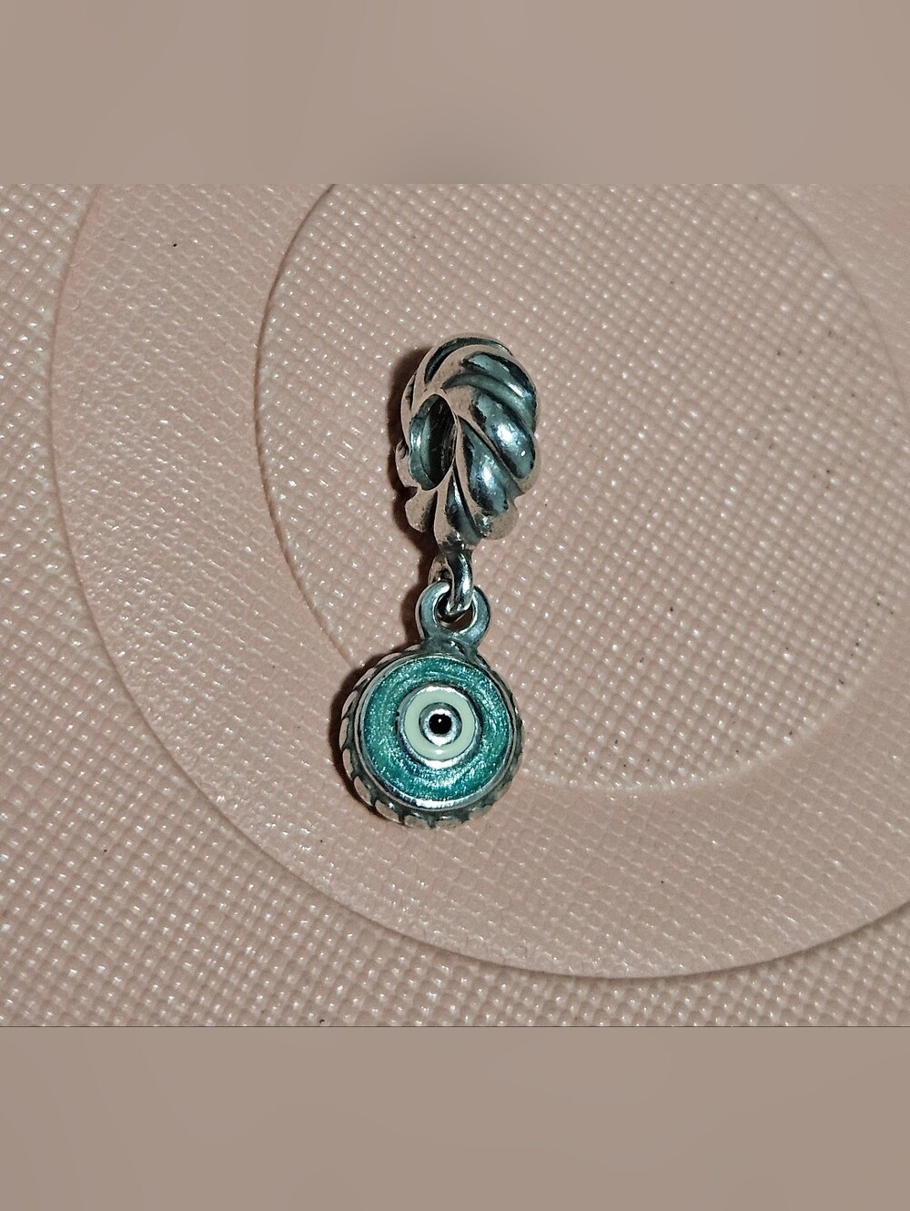 Pandora Retired Sterling Silver Enamel Evil Eye Charm ✨️